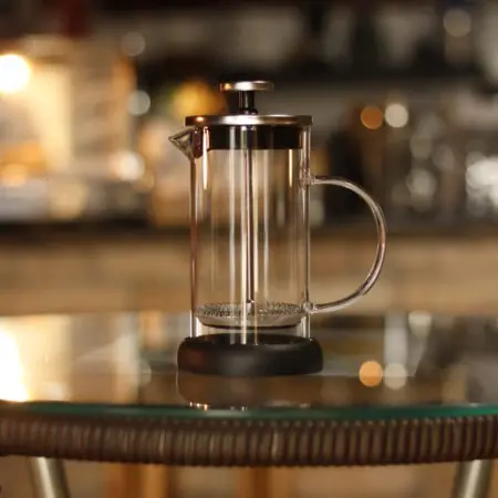 Prensa Francesa  Coffe & TEA 350ml com detalhes em preto